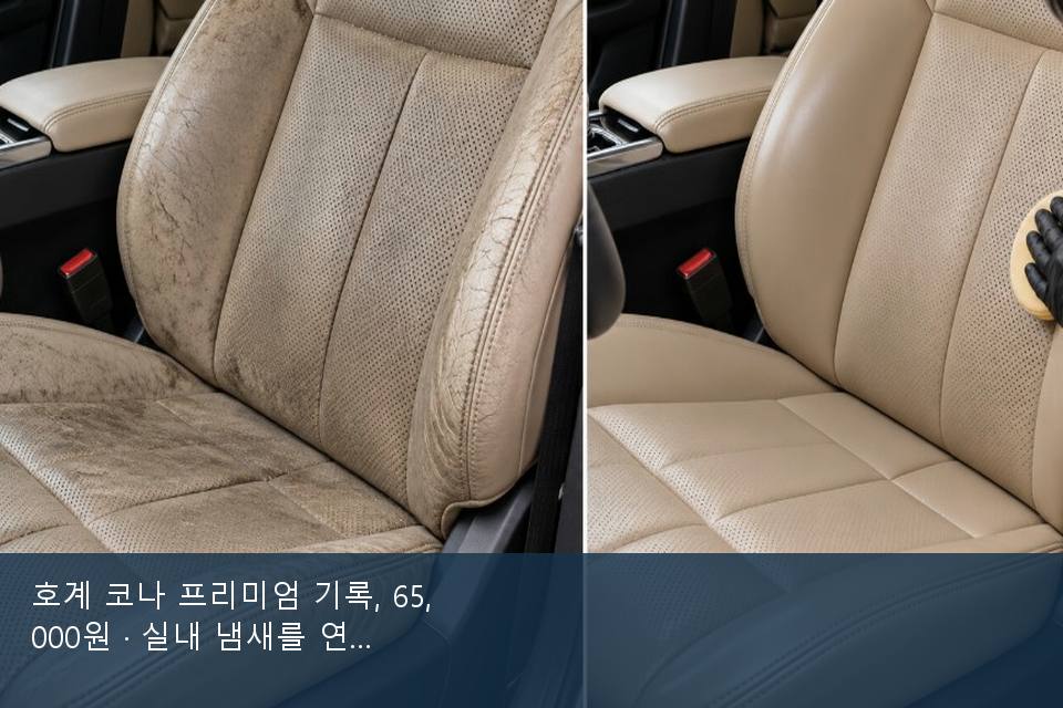 호계 코나 프리미엄 기록, 65,000원 · 실내 냄새를 연 기록